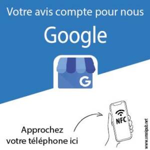 Plaque NFC Google