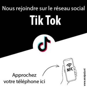 Plaque NFC TikTok