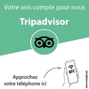 Plaque NFC TripAdvisor